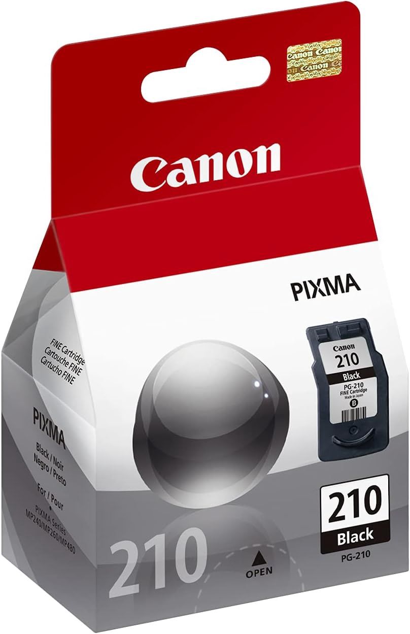 Canon Genuine Canon PG-210 Ink Cartridge, Black