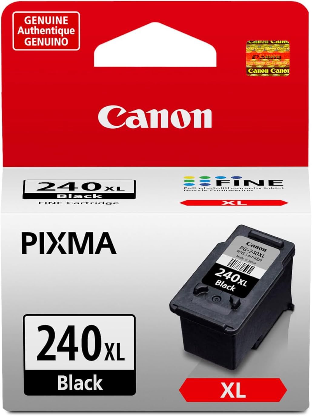 Canon Genuine PG-240XL High-Yield Black Ink Cartridge