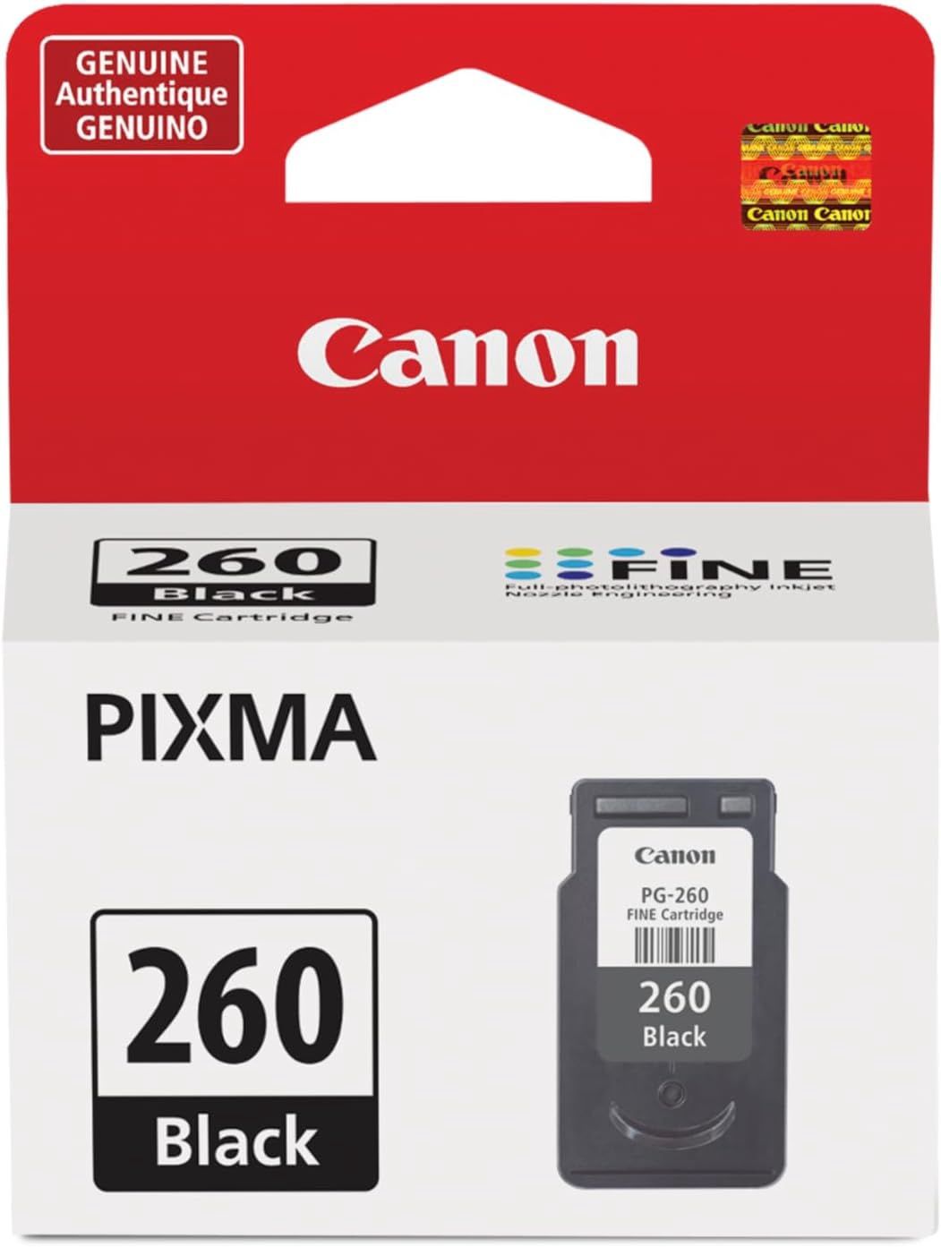 Canon Genuine PG-260 Black Ink Cartridge