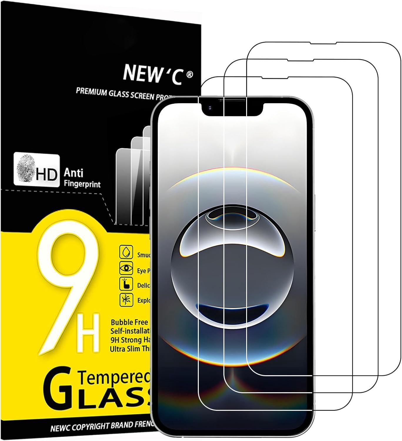 iPhone 16e Screen Protector Tempered Glass - 3 Pack