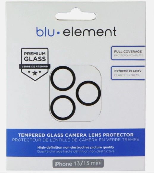 Blu Element Tempered Glass Camera Lens Protector for iPhone 13 &amp; iPhone 13 mini