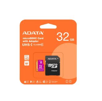 Adata AUSDH32GUICL10-RA1 MICRO SD 32GB C10 Memory Card (With Adapter)