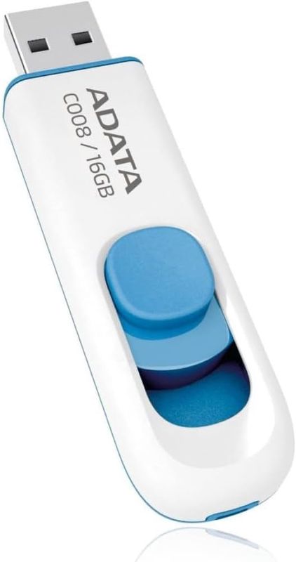 A-Data AC00816GRWE C008 16 GB USB 2.0 Flash Drive (White)