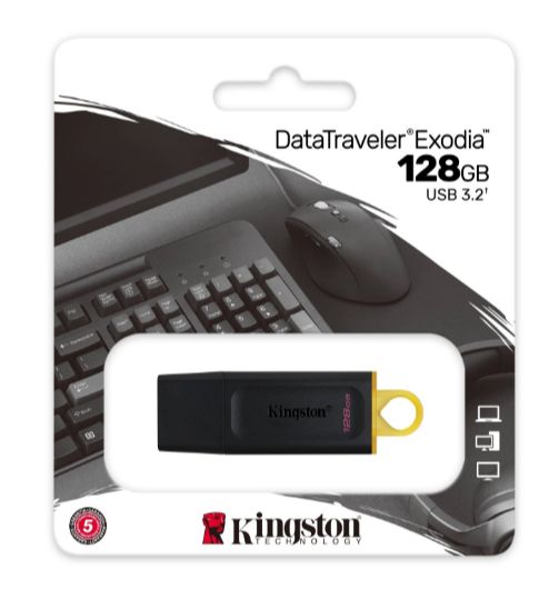 Kingston DataTraveler Exodia 128GB USB 3.2 (Gen 1) Flash Drive