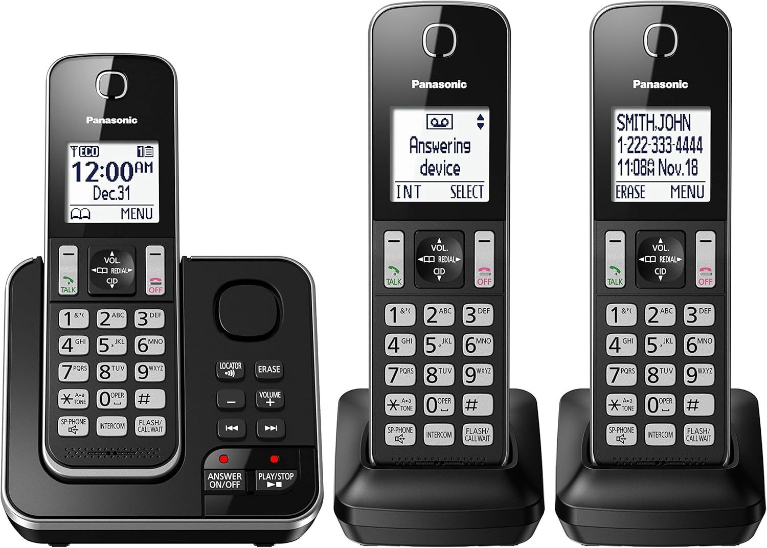 Panasonic KX-TGD393 -  3 Handset with Voicemail