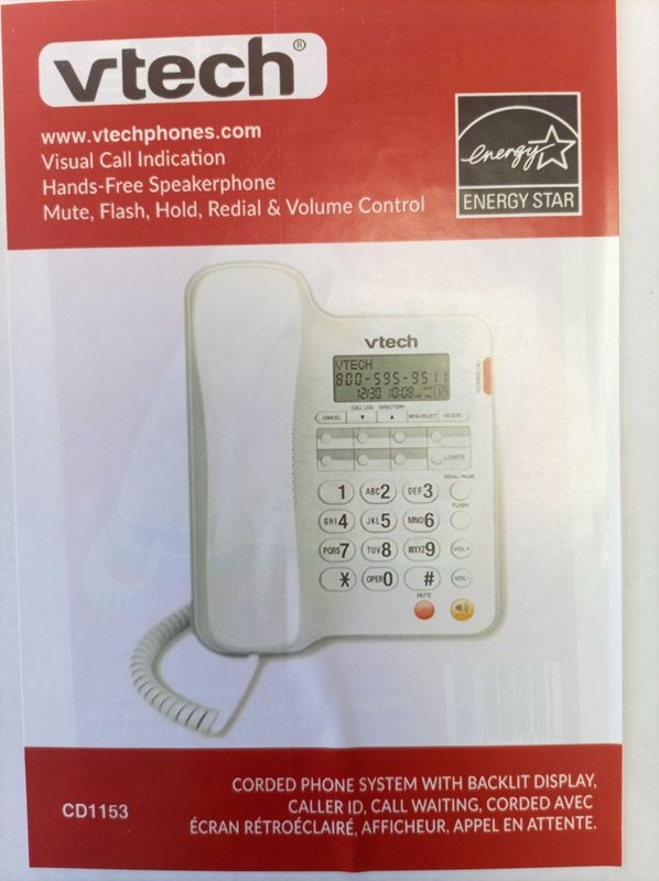 Vtech CD1153 Corded Phone