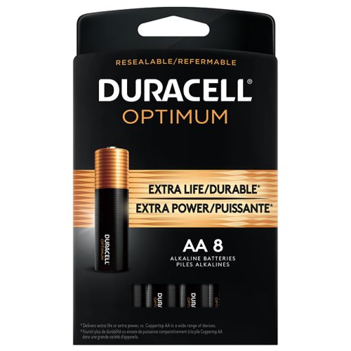 Duracell Optimum AA Batteries - 8 Pack