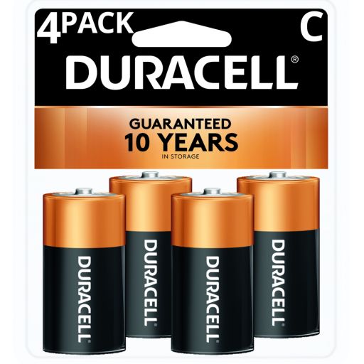 Duracell Coppertop C Batteries - 4pk Alkaline Battery