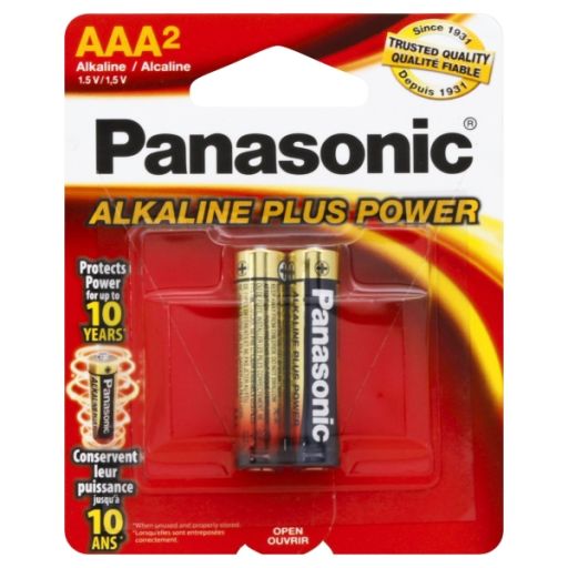 354371 AAA Alkaline Plus Power Batteries - Pack of 2