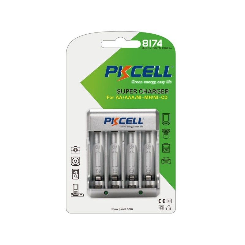 Pikcell AA/AAA/9V Battery Charger