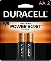Duracell Coppertop AA Alkaline Batteries 1.5 Volt 2 Each
