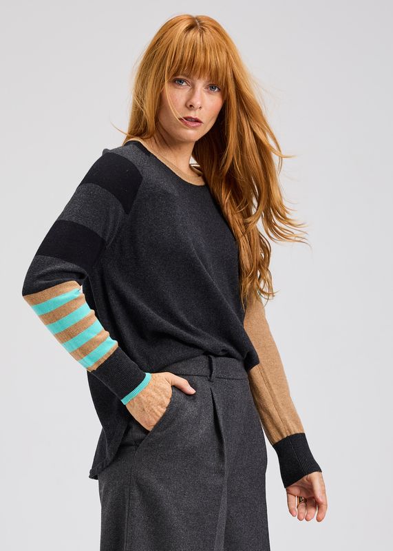 My Happy Sweater Charcoal