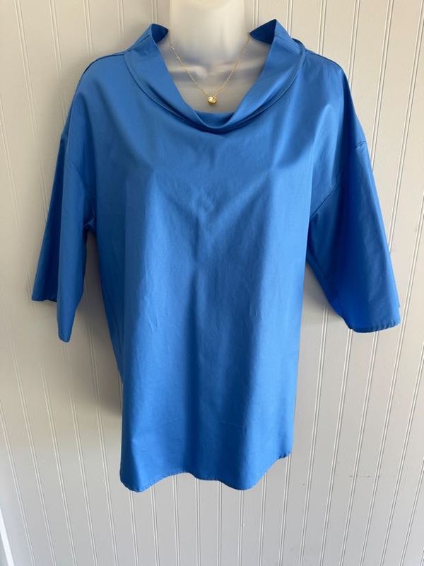 Blue Top 3/4 Sleeve