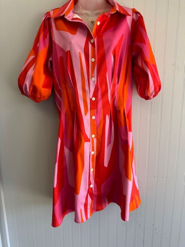 Pink and Orange Dress