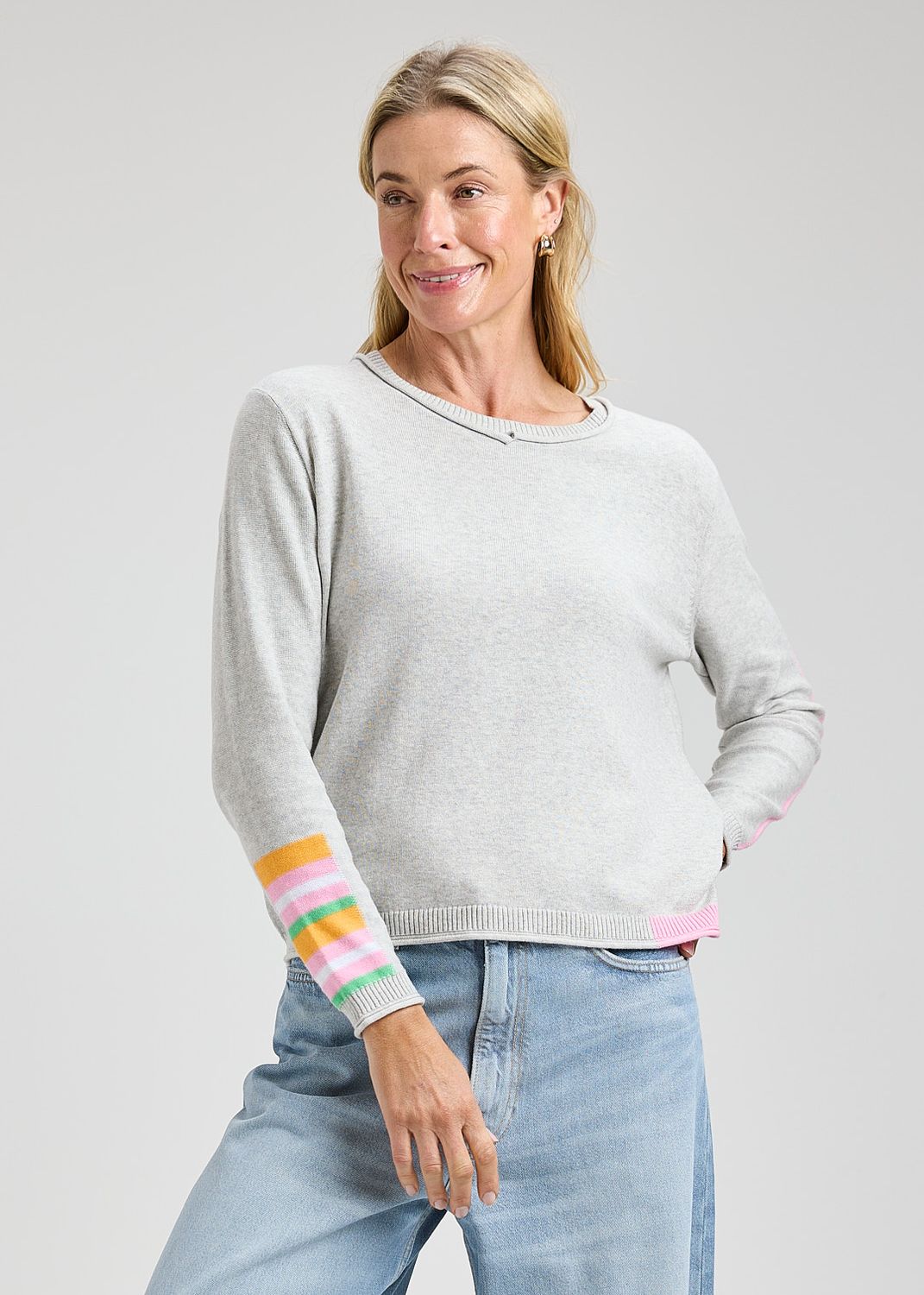 Roll Trim Sweater