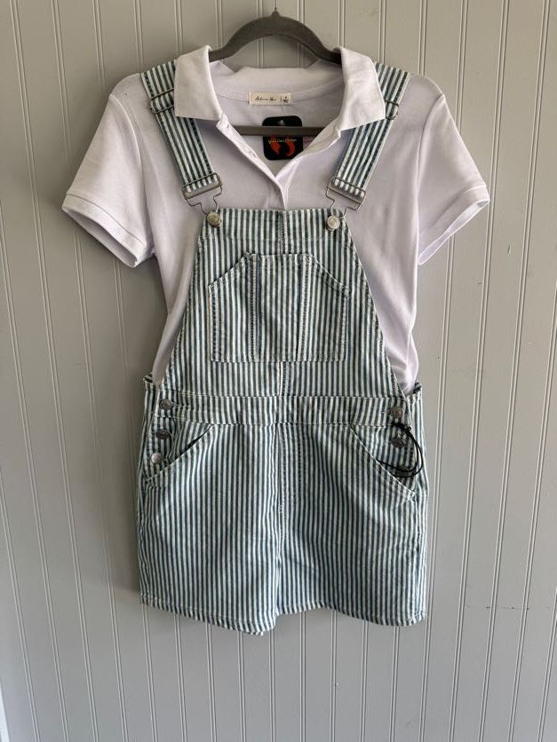 Bib Overall Short Stripe