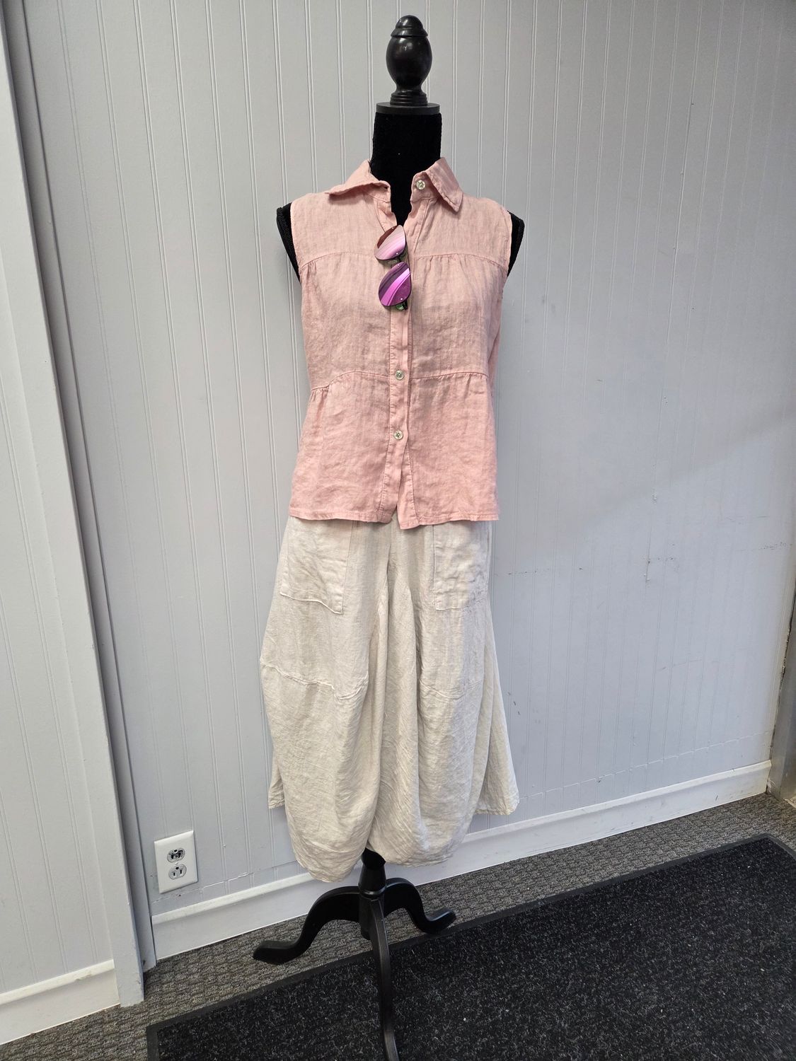 Linen 2 Pocket Gaucho