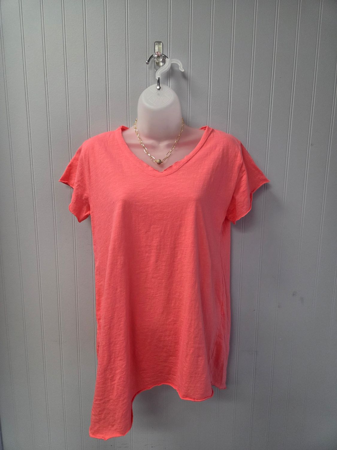 Cotton V Neck Top