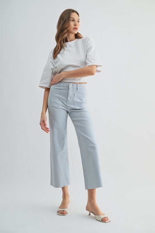 HIGH-RISE WL CROP RAW HEM