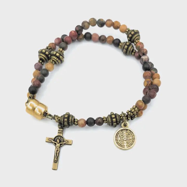 Red Creek Jasper Wrist Rosary