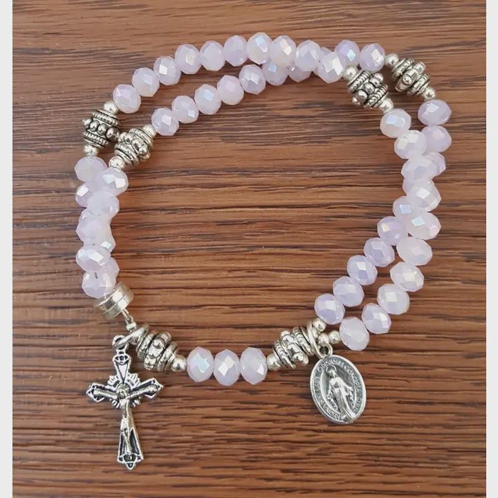 Pink Rosewater Rosary
