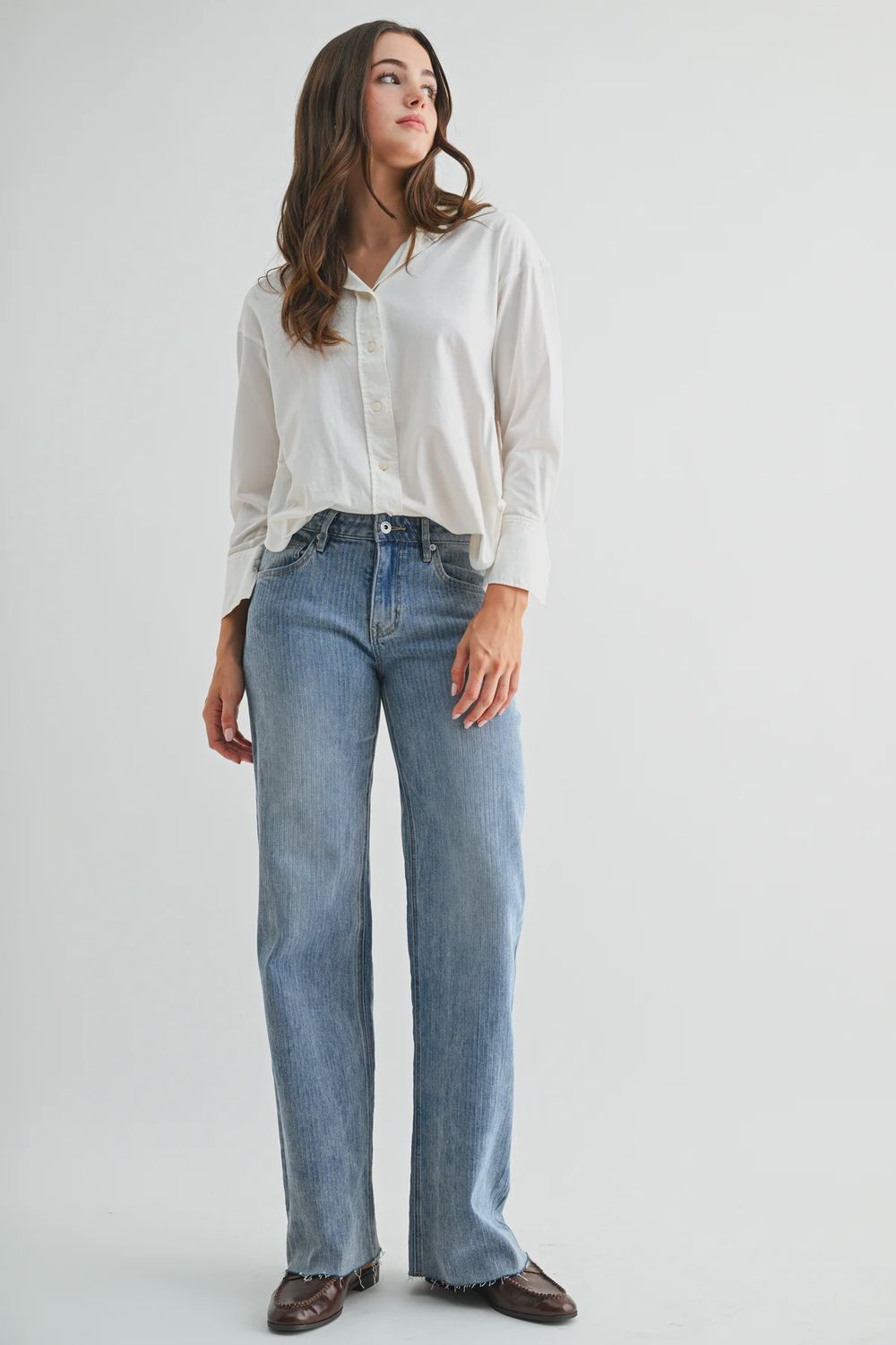 Mid-Rise Wide Stripe