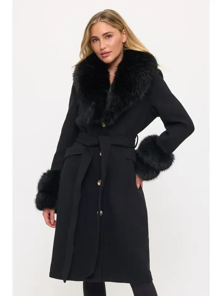 Midnight in Manhattan Coat BLK
