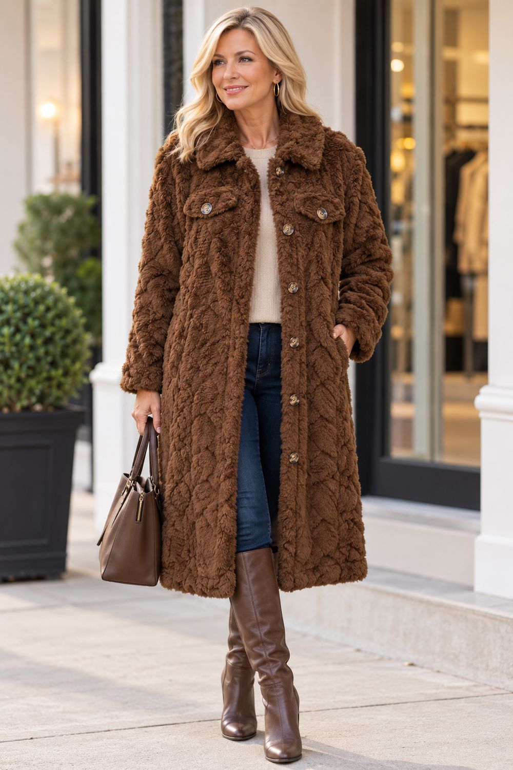 Brown Sugar Teddy Coat