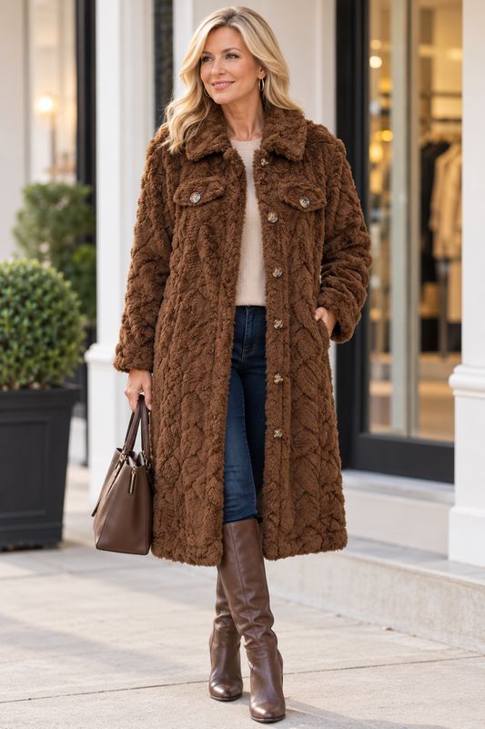 Brown Sugar Teddy Coat
