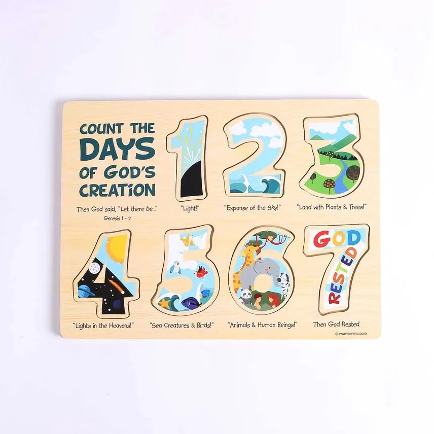 7 Days Of Creation Wooden puzzle