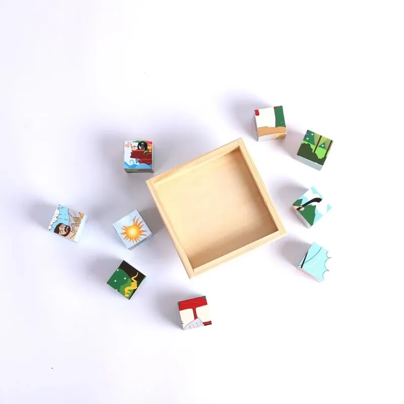 6 Block Bible Wooden puzzle