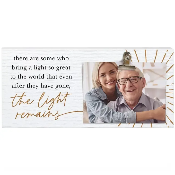The Light Remains Memorial Photo Frame
