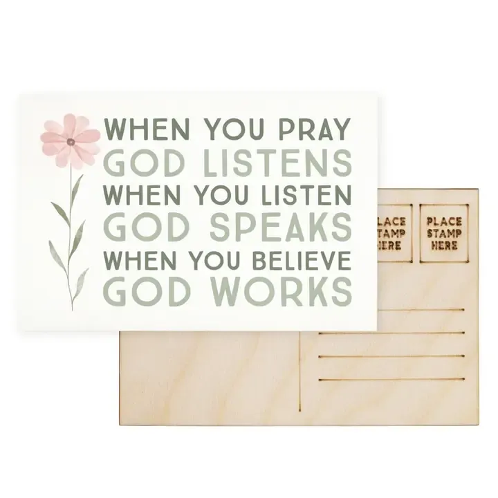 When You Pray Postcard