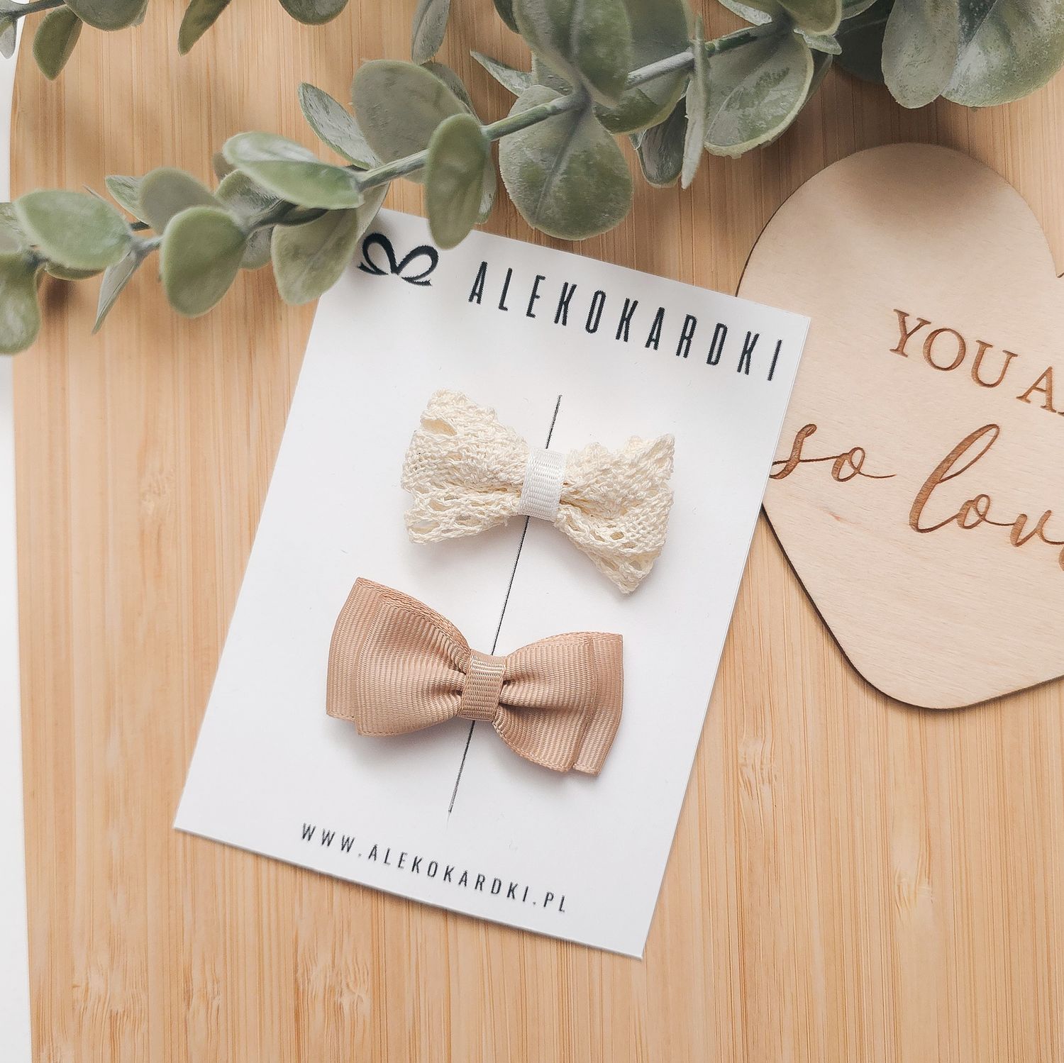 Spinka do włosów kremowo beżowa