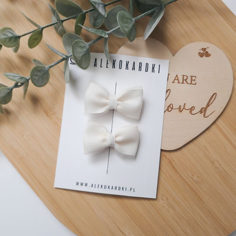 Spinka do włosów biała