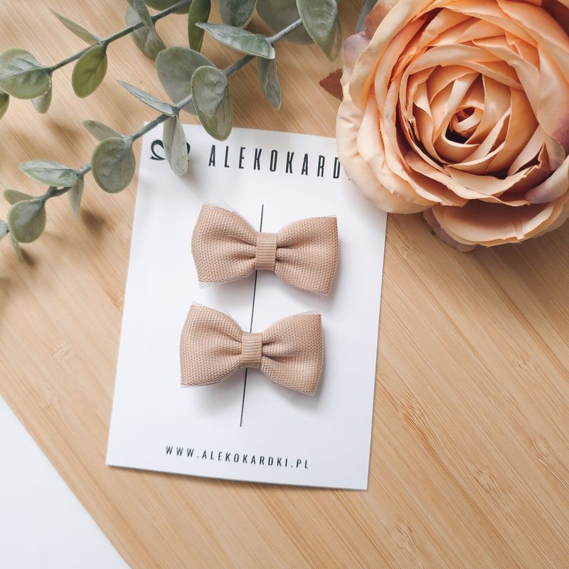 Spinka do włosów beżowa