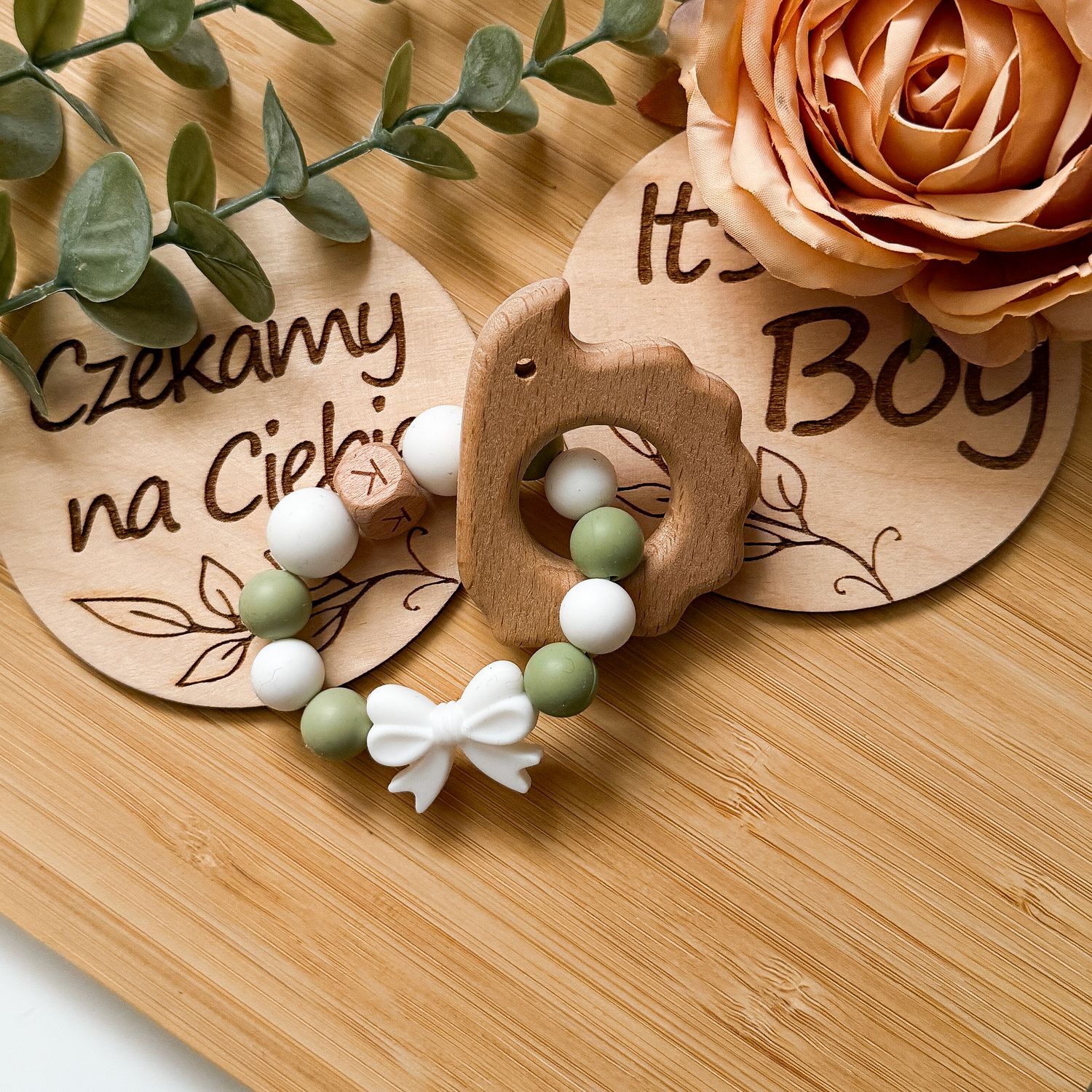 Gryzak z drewna bukowego jeżyk