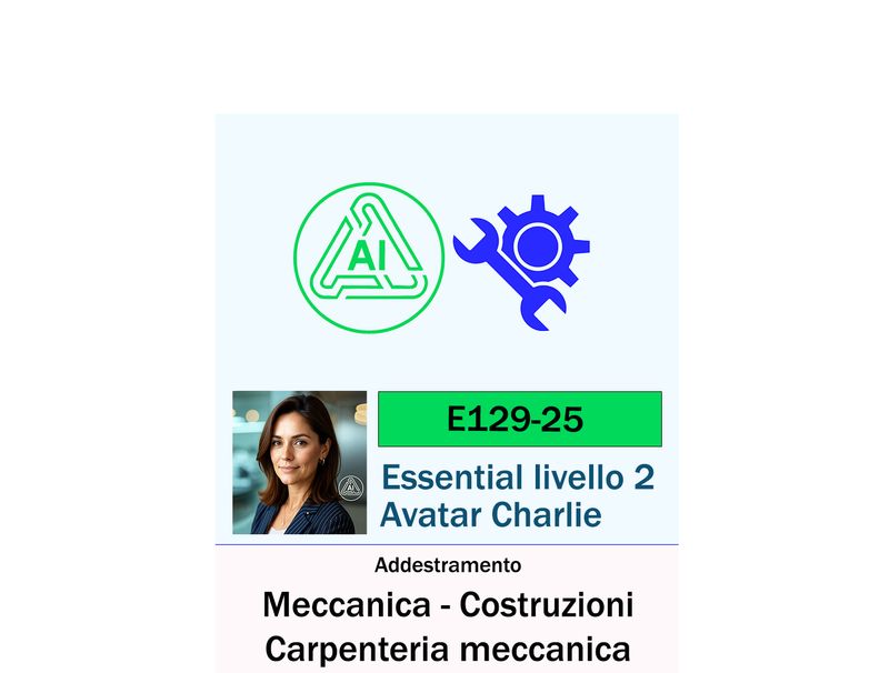 Charlie Specialistica – Meccanica, Costruzioni Meccaniche e Carpenteria - Essential Charlie Specialistica – Meccanica, Costruzioni Meccaniche e Carpenteria - Essential