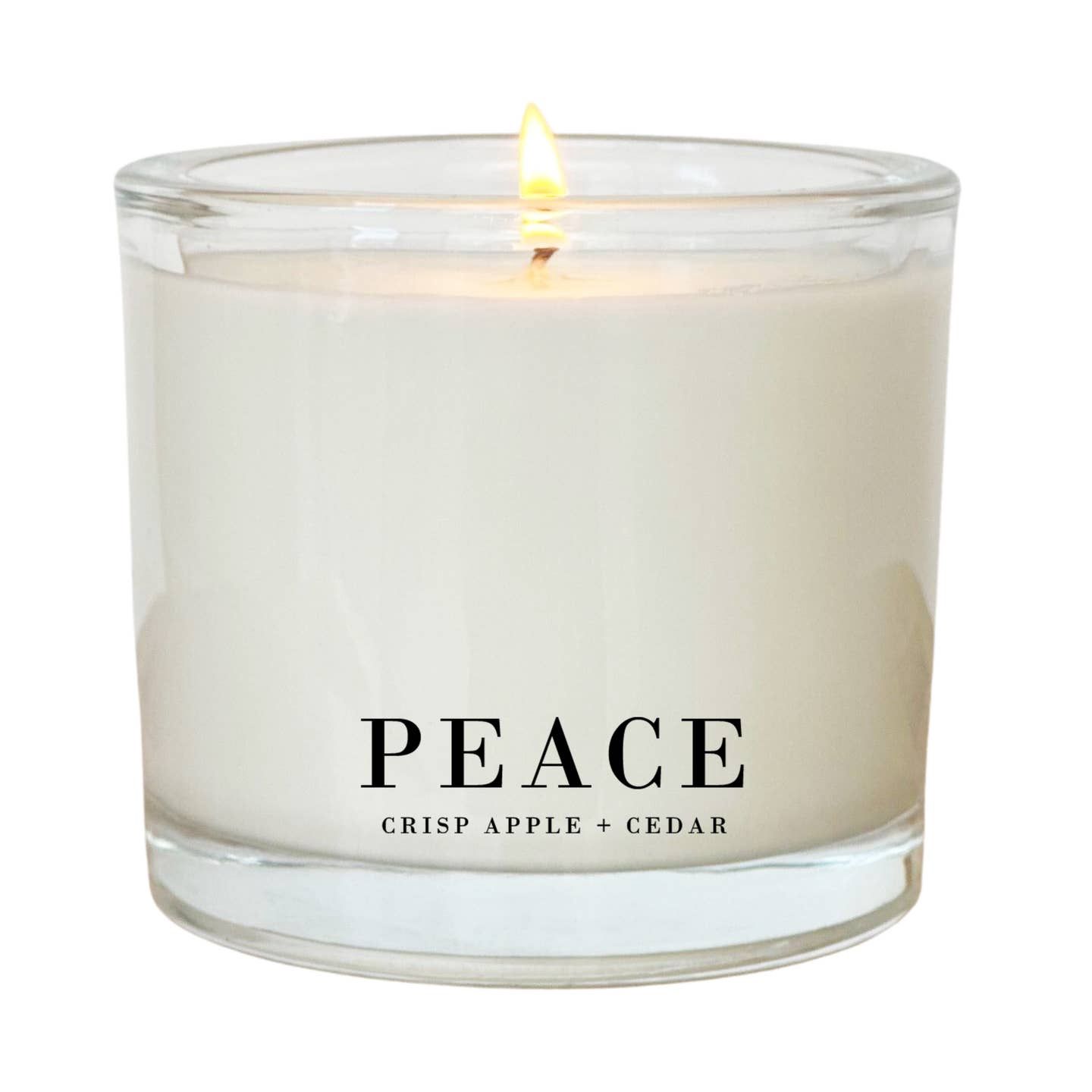 Peace | Crisp Apple &amp; Cedar  Candle - 9 oz.