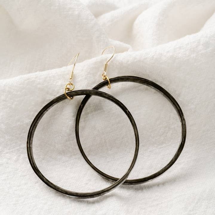 Horn Hoop Earrings