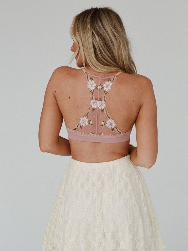 Daisy Breeze Bralette - Pink