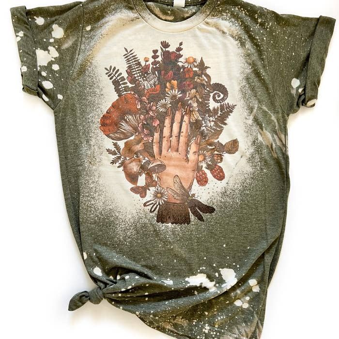 Green Goddess Bleached Tee