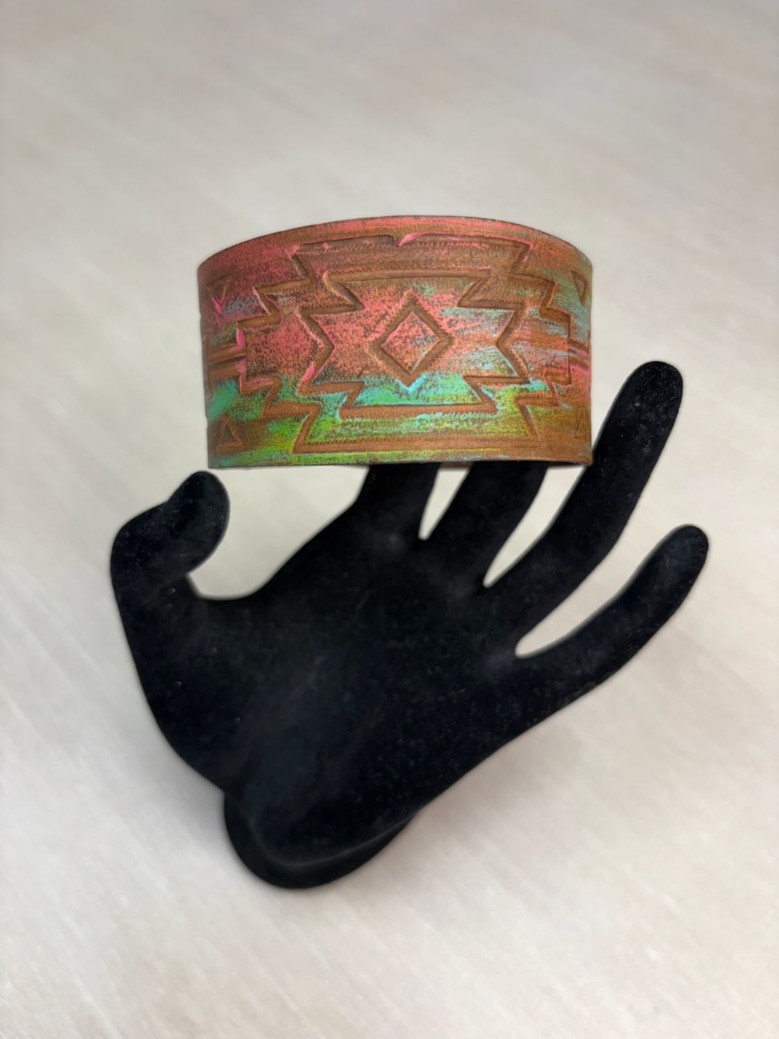 Hand-Tooled Leather Bracelet - Bailey