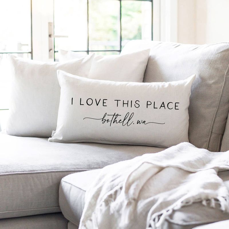 I Love This Place Custom Pillow