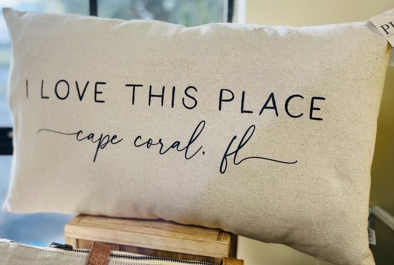 I Love This Place Custom Pillow
