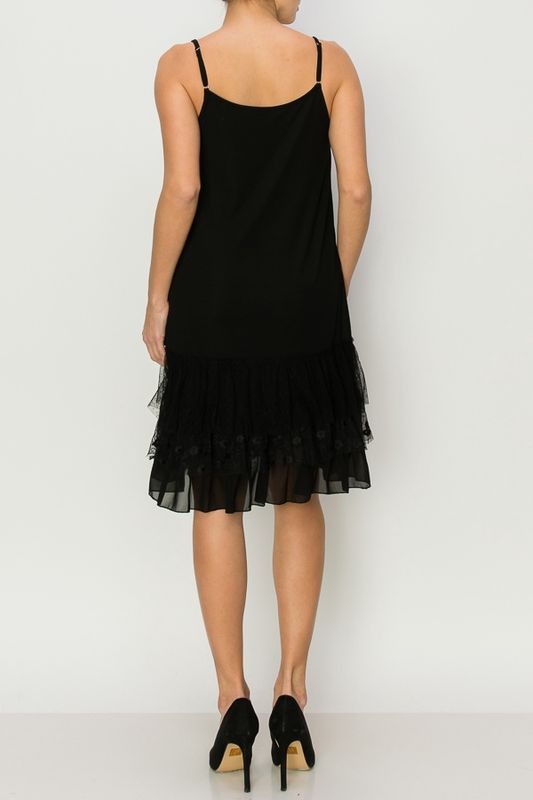 Dress or Dress Extender with Lace Layer