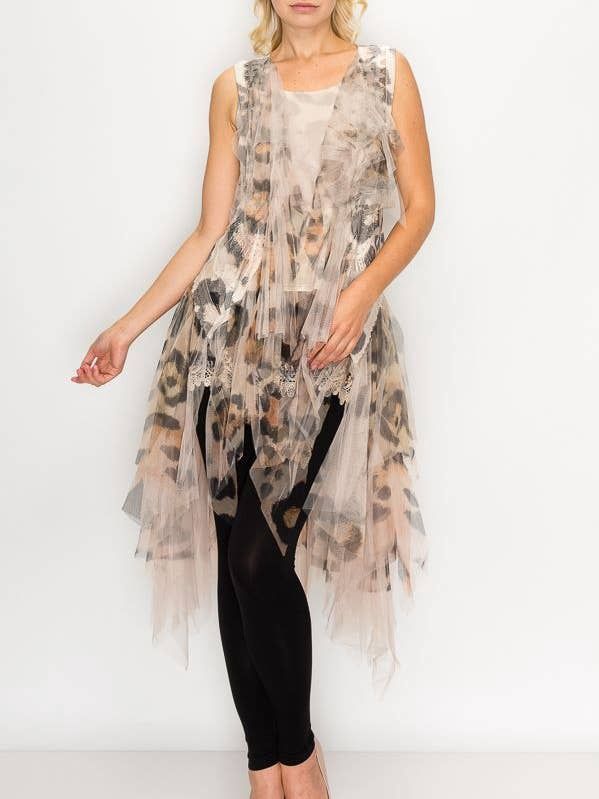 Crochet Vest w/ Mesh Layers