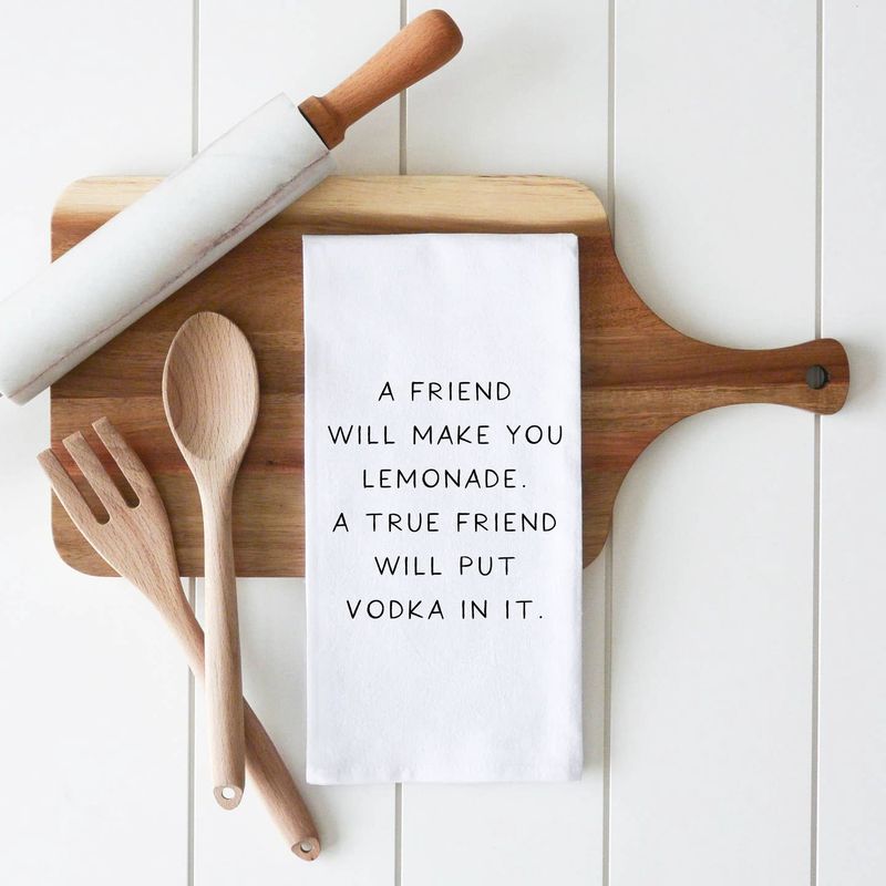 True Friend Tea Towel