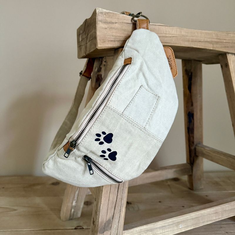 Paw Bumbag (Vintage Light Canvas)