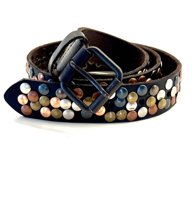 Black Leather Multi Belt